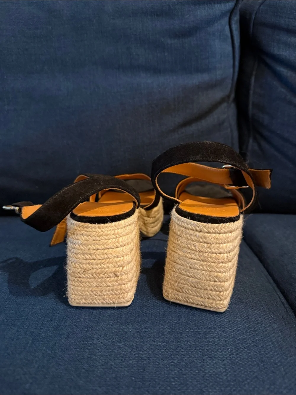 Sezane Manon Espadrilles Black - Size US 9